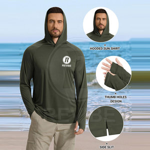 Sudaderas con Capucha para Hombre, Cómodas, Transpirables, Ligeras, con Protección Solar UPF 50, 100% Poliéster, para Ejercicio - Product Image 2