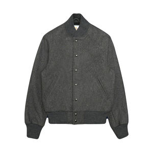 Chaqueta universitaria de lana Oxford para hombre de alta calidad con logotipo personalizado ajuste contemporáneo con parche bordado de chenilla procesado OEM - Product Image 1