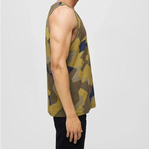 Camiseta sin mangas de entrenamiento para hombre, novedad de 2026, Camiseta de algodón de secado rápido para correr, camiseta sin mangas con sublimación para hombre - Product Image 4