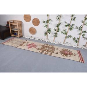 Alfombra Vintage turca Kilim de lana Beige 2,5 'X tejido plano clásico Jacquard Patchwork clásico rectángulo yute pasillo alfombras de látex - Product Image 2