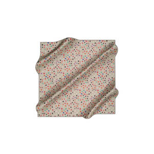ผ้าพันคอไหมพิมพ์ลายดอกไม้สีเบจสำหรับฤดูใบไม้ผลิและฤดูร้อน - Product Image 2