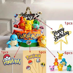 Figurines de gâteau réutilisables Pokemon, 13 pièces, figurines Pokemon en forme de pastel - Product Image 3