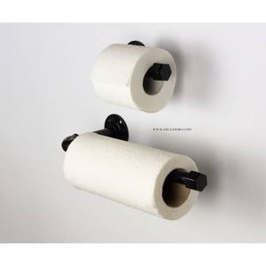 Porte-papier toilette durable de style post-moderne avec fil de fer doré, porte-serviettes et mouchoirs pour l'organisation - Product Image 4