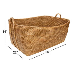 Rattan Decorative <b>Basket</b> Handmade Storage <b>Basket</b> Wholesale eco-friendly Made in Viet Nam - Product Image 4