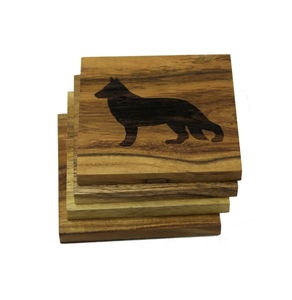 Posavasos de madera personalizados para bebidas produce posavasos redondos de madera ecológicos accesorios esteras y almohadillas posavasos - Product Image 6