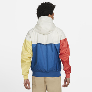 Chaqueta Cortavientos Reflectante de Poliéster Personalizada para Hombre, Chaqueta Cortavientos Retro Impermeable para Playa, Chaqueta Cortavientos Blanca - Product Image 2