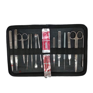 14 Pièces Kits Chirurgicaux Avancés Avec Pince À Épiler Poignée De Scalpel Kit Piratique Chirurgical Pour Salle De Chirurgie - Product Image 1