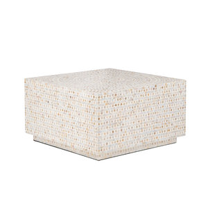 Mesa de Centro Hecha a Mano con Incrustaciones de Madreperla, Diseño Moderno y Ecológico, Mueble de Primera Calidad para Sala de Estar, Decoración del Hogar - Product Image 1