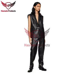 Latest Design <b>Men</b> Fashion Soft Sheep <b>Leather</b> <b>Pants</b> Stylish Genuine <b>Leather</b> Trousers Premium Soft <b>Leather</b> <b>Pants</b> for <b>Men's</b> - Product Image 3