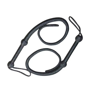 Fouet en cuir tressé de qualité supérieure à 12 tresses, 3 pieds de long, fait à la main, pour l'équitation, l'entraînement équestre, le tir à la cible - Product Image 5