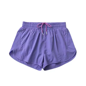 2-in-1 Women's High <b>Waist</b> Athletic Training Shorts Quick Dry Sporty Workout Running Shorts Zipper Pocket Solid Pattern Shorts - Product Image 3