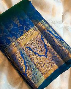 ผ้าส่าหรีเนื้อนุ่มลายพิมพ์แพดดิ้งสวยงามหลากสีสำหรับสาวๆใส่สบาย - Product Image 1