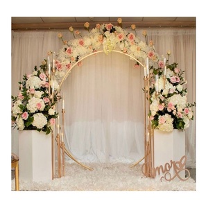 Toile de fond de scène de mariage en fer forgé au design simple, forme et taille personnalisées, pour événements et fêtes - Product Image 4