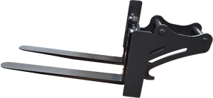 Fourche d'excavatrice professionnelle, fourches en acier réglables robustes pour la construction, manutention en vrac - Product Image 2