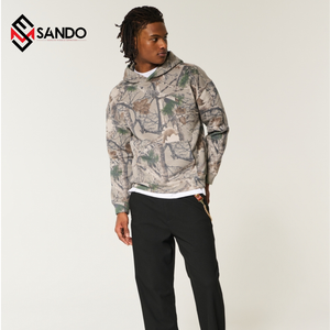 Haute qualité pull à capuche pantalon de survêtement ensemble personnalisé 3D pour bouffée impression léger coton automne Camouflage Jungle impression à capuche - Product Image 1