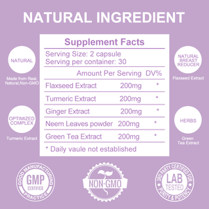 Травяные передовые терапевтические капсулы для уменьшения груди, таблетки для сжигания жира, уменьшающие таблетки для уменьшения размера груди - Product Image 2