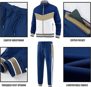 Ensemble de survêtement en molleton pour homme, personnalisé, de qualité supérieure, pour l'hiver, style streetwear, réversible, respirant, 100% coton biologique - Product Image 3