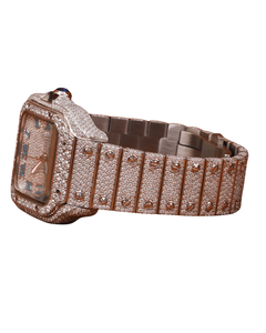 Reloj Mecánico de Lujo Personalizado con Diamantes VVS para Hombre, Cristal de Corte Cuadrado, Esfera Negra Inteligente, Última Moda en Cuarzo - Product Image 2