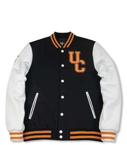 Men's <b>Slim</b> <b>Fit</b> High Street Letterman <b>Jacket</b> Front Windproof Stand Collar Breathable Fabric New Arrival Wholesale Varsity Design - Product Image 2