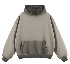 Fabrication de chiffons à épaules tombantes en coton 100% pour hommes pull unisexe personnalisé poids lourd surdimensionné broderie vierge sweats à capuche - Product Image 6