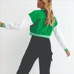 Chaqueta acolchada de lona de calidad superior orgánica OEM/ODM, Top corto transpirable cómodo, grosor estándar, invierno, primavera y otoño - Product Image 3