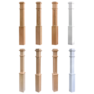 Boîte de Newel en bois moderne et durable avec base réglable lâche Pièces de meubles d'escalier fabriquées à la main pour escaliers intérieurs Boîte de Newels - Product Image 5