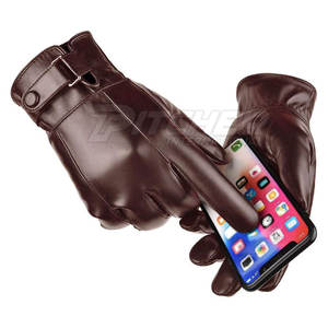 OEM Personalizable Guantes de cuero-Invierno al aire libre Casual Pantalla táctil Ecológico Alta calidad Precio bajo - Product Image 3