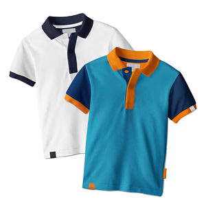 Camiseta de manga corta personalizable de alta calidad para hombre, camiseta de polo, camisa de cuello en blanco liso con logotipo OEM, diseño de marca propia sólida - Product Image 1
