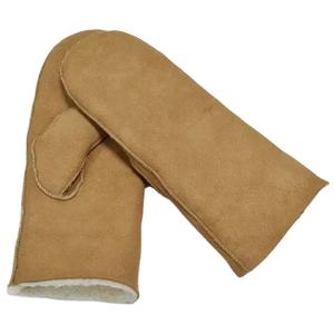 Nuevos mitones de invierno de piel de oveja para Mujer | Guantes cálidos de cuero de ante | Mitones térmicos con forro polar suave para clima frío - Product Image 3