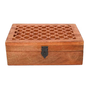 Nouvelle boîte en bois naturel solide de la plus haute qualité boîte de rangement au design moderne fait à la main pour la décoration de la maison et le cadeau - Product Image 1