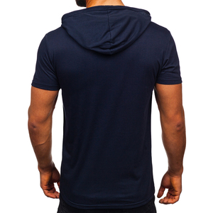 เสื้อยืดสตรีทแวร์สีพื้น ผ้าเจอร์ซีย์ น้ำหนัก 220 กรัม ดีไซน์ย้อมสีเรียบ ทรงเข้ารูป ระบายอากาศได้ดี แห้งเร็ว มีโลโก้ด้านหน้า สำหรับผู้ชาย - Product Image 2