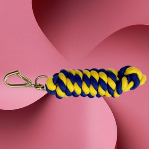 เชือกจูงม้าสีพาสเทลโพลีเอสเตอร์สีพีช-ดำ ทนทาน นุ่มมือ - Product Image 3