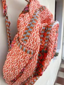 Coton couette Patchwork sac à dos coton indien pochette d'ordinateur main bohème Hippie fourre-tout sac à dos - Product Image 3