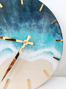 Horloge murale en résine de qualité supérieure Style de luxe horloge murale en résine fabriquée à la main pour la maison Restaurant hôtel horloges murales décoratives - Product Image 4