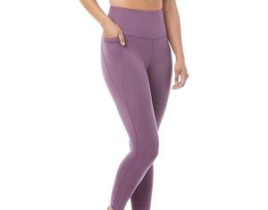 Leggings de gymnastique taille haute minces à la mode personnalisés pour femmes pantalons de Yoga motif solide imprimé taille moyenne poche Fitness Leggings de Yoga - Product Image 3