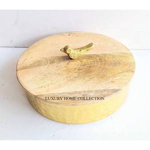 Olla caliente de madera hecha a mano de alta resistencia, cazuela Chapati con detalles intrincados y aislamiento térmico de alta calidad - Product Image 2