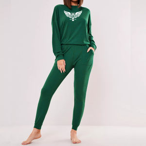 Conjunto Deportivo Personalizado para Mujer con Chaqueta con Cierre y Pantalones Jogger en Degradado, Ropa Deportiva Casual de Dos Piezas - Product Image 2