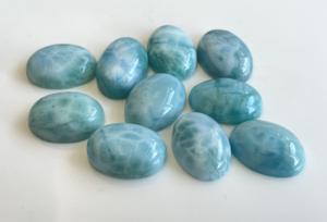 Naturel Larimar ovale 3x5mm à 15x20mm Cabochon-lâche larimar ovale cabochon bonne qualité - Product Image 3