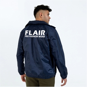 Chaqueta Cortavientos Impermeable y Transpirable con Capucha Plegable para Hombre, con Cremallera, para Correr y Lluvia - Product Image 5