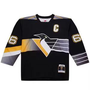 Maillots de hockey sublimés de haute qualité OEM design personnalisé broderie logo vêtements de hockey uniformes réversible maillot de style hockey sur glace - Product Image 1