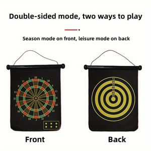 Il Set di obiettivi per freccette magnetiche a doppia faccia da 17 pollici Include gancio 6 freccette giochi di società Casual competitivi giochi per il tempo libero giocattoli per il Fitness - Product Image 4