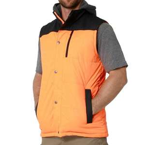 High Quality Custom <b>Men's</b> Windproof <b>Leather</b> Puffer Vest Sleeveless Heated Winter Work <b>Waistcoat</b> Logo Outdoor Safety Use Trending - Product Image 5