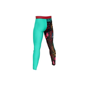 Mallas de entrenamiento de compresión de Color sólido personalizadas para hombres mallas deportivas de secado rápido ropa deportiva gimnasio MMA BJJ Pantalones - Product Image 4