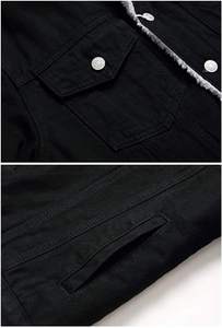 Veste en jean pour homme, mode d'hiver, vêtements d'extérieur, vestes tendance, polaire chaud, denim épais, veste en laine, manteau en denim pour homme - Product Image 6