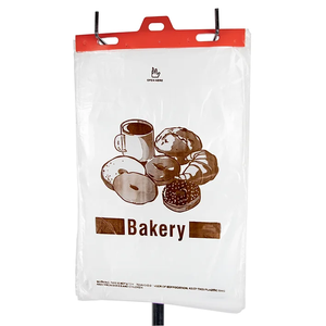 Venta al por mayor precio barato gratis tamaño personalizado logotipo plástico transparente PE LDPE Wicket poli pan ventilado bolsa proveedor de Vietnam - Product Image 2