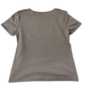 Your Own Design Brand Logo Mujeres Algodón Transpirable Tops Manga corta Casual Tallas grandes Señoras Color sólido Camiseta para niñas - Product Image 3