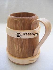 Tasse en bois de charme rustique conçue pour l'affichage de verres de style ferme et cabine Tradebyd - Product Image 3