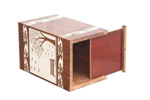 Urnas de madera para cremación de cenizas humanas hechas a mano para adultos urnas de palisandro para cenizas grandes - Product Image 5