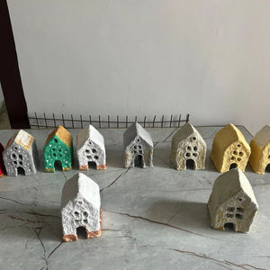 100% Eco-Friendly Handmade Cotton Pulp Paper Houses for Home and <b>Garden</b> Decorations and Unique Style Festive <b>Gifting</b> Product <b>Set</b> - Product Image 1