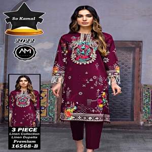 Trajes de mujer completamente bordados de 3 piezas de alta calidad, hermosa colección elegante, marcas de moda indias paquistaníes inspiradas para - Product Image 5